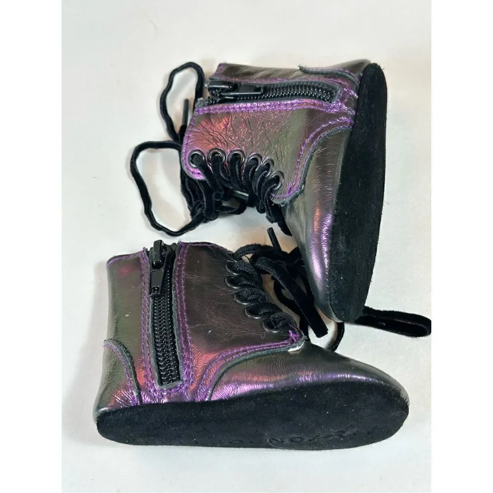 SPELLBOUND Purple Boots Infant size 2